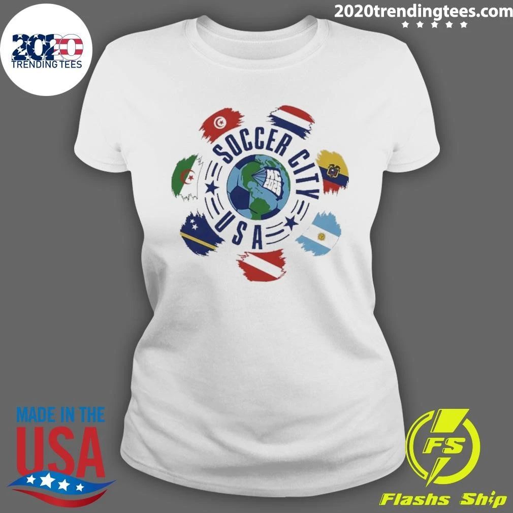 Soccer City Usa Kansas City 2026 Flag Shirt
