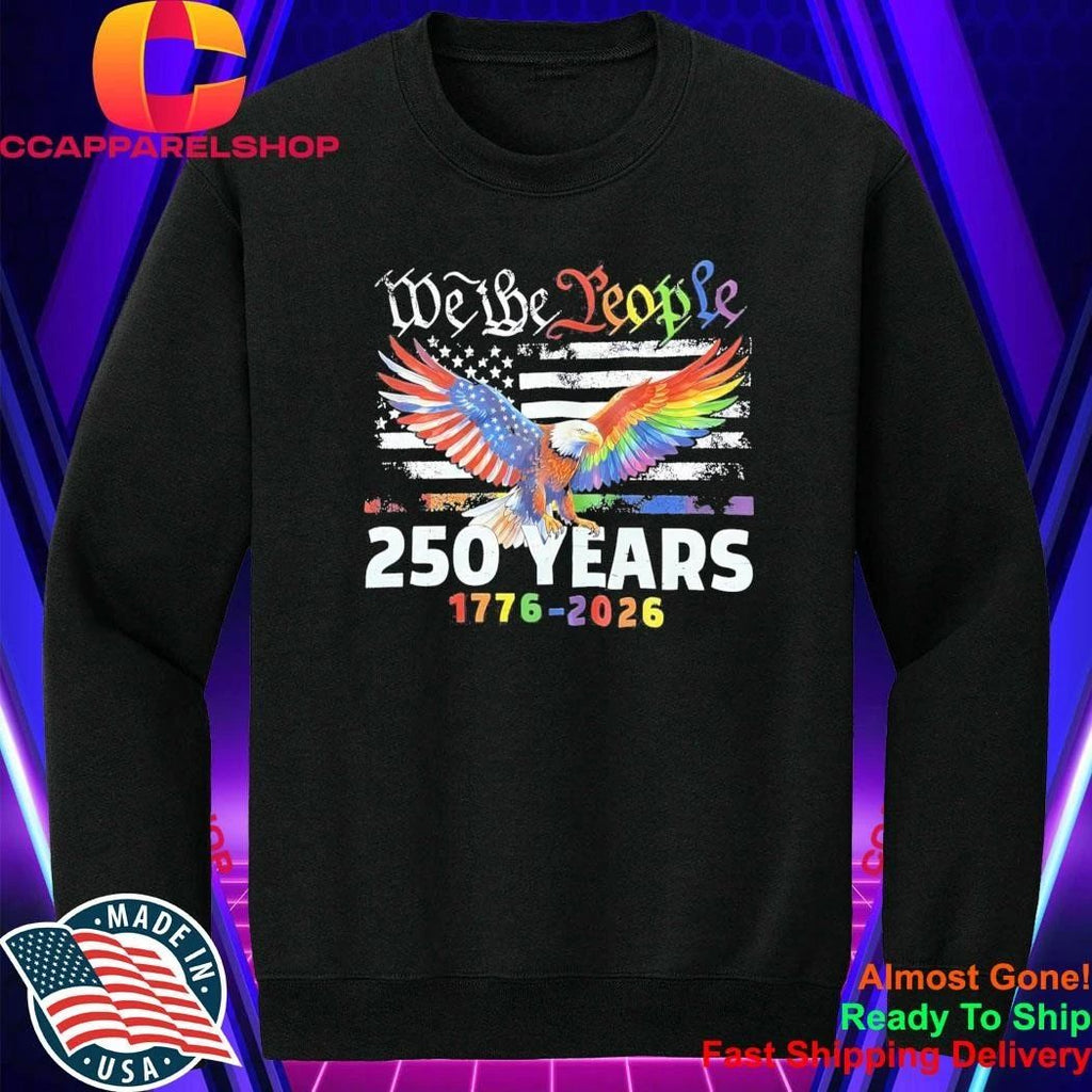 Pride LGBT Eagle US 250 Years 4th Of July Shirt