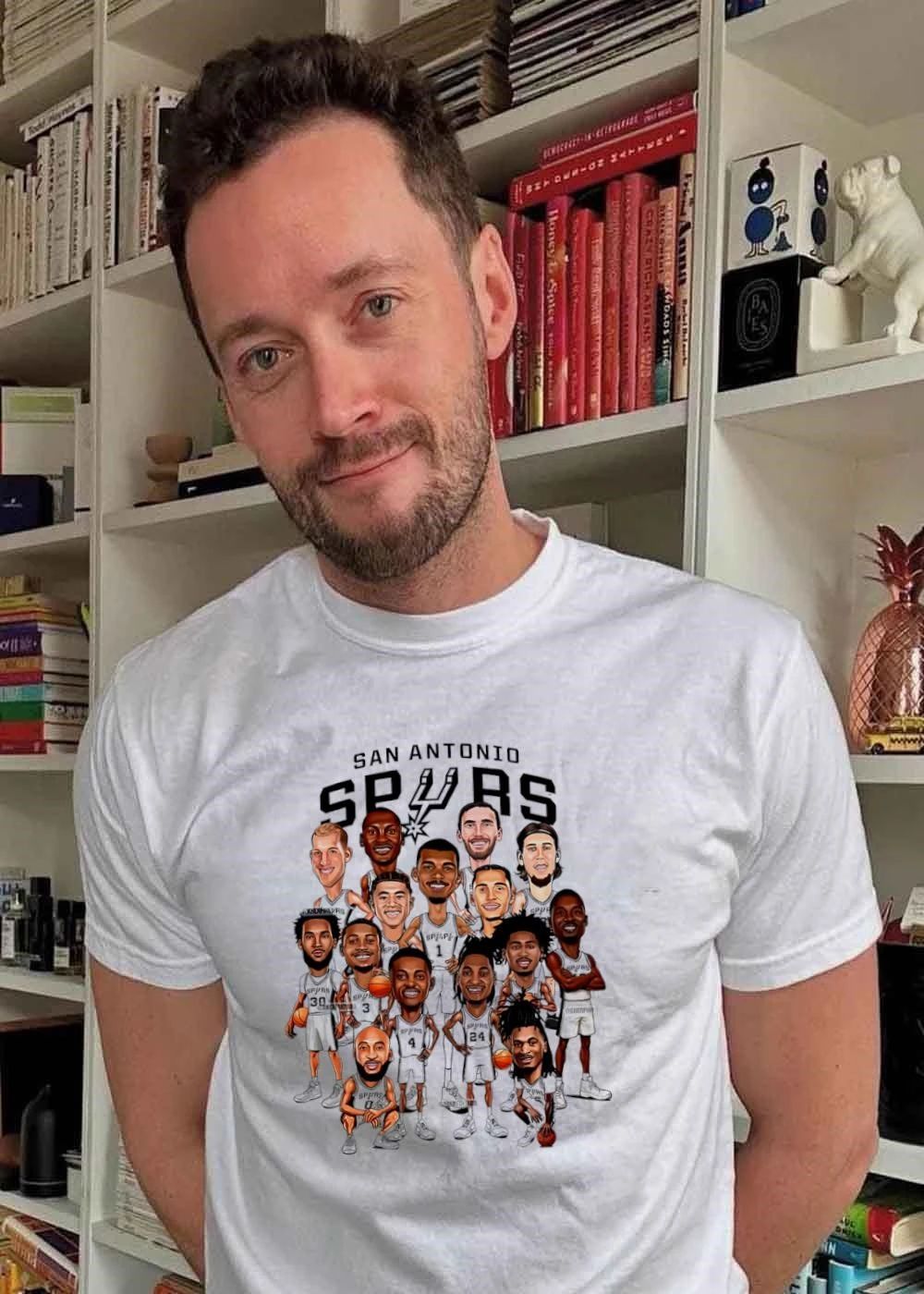 San Antonio Spurs 2024 Roster Caricature Players Shirt