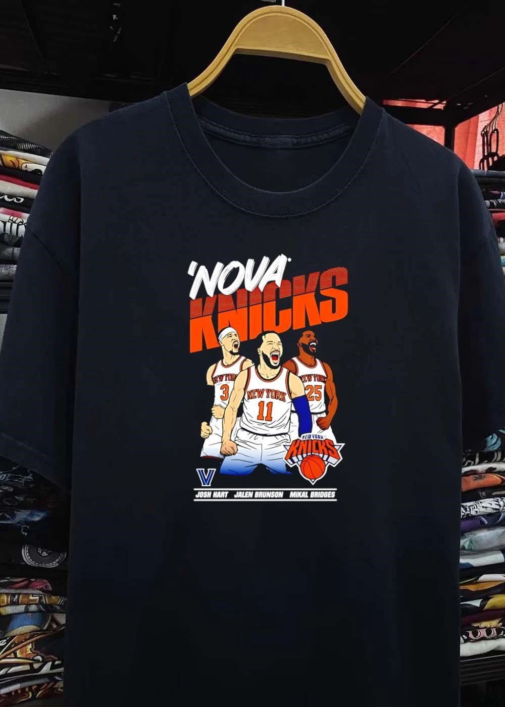 Nova Knicks Josh Hart Jalen Brunson Mikal Bridges Villanova Basketball Team shirt