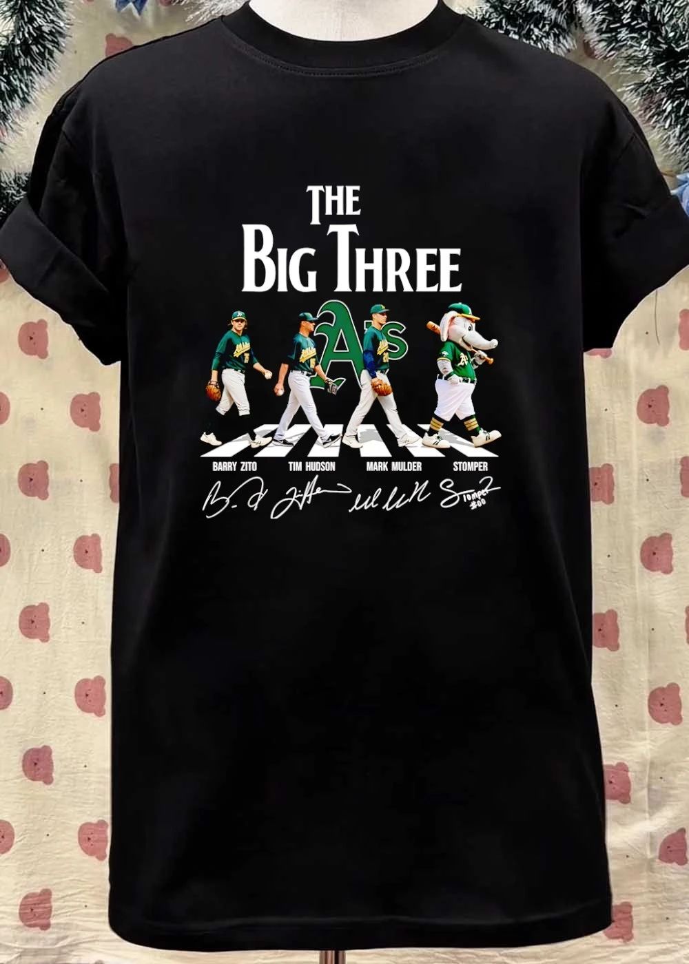 Barry Zito Tim Hudson Mark Mulder Stomper The Big Three shirt