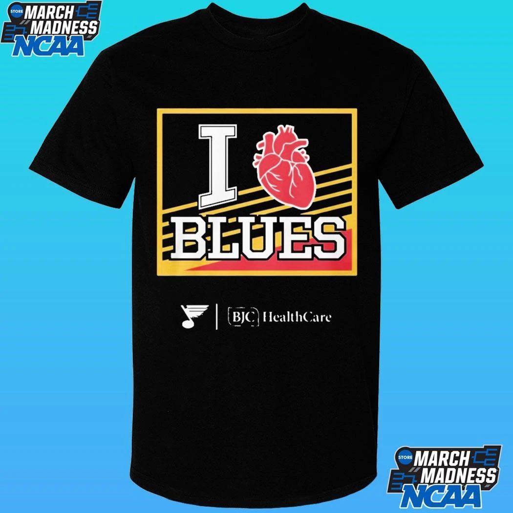 2025 Bjc Healthcare I Heart Blues Shirt