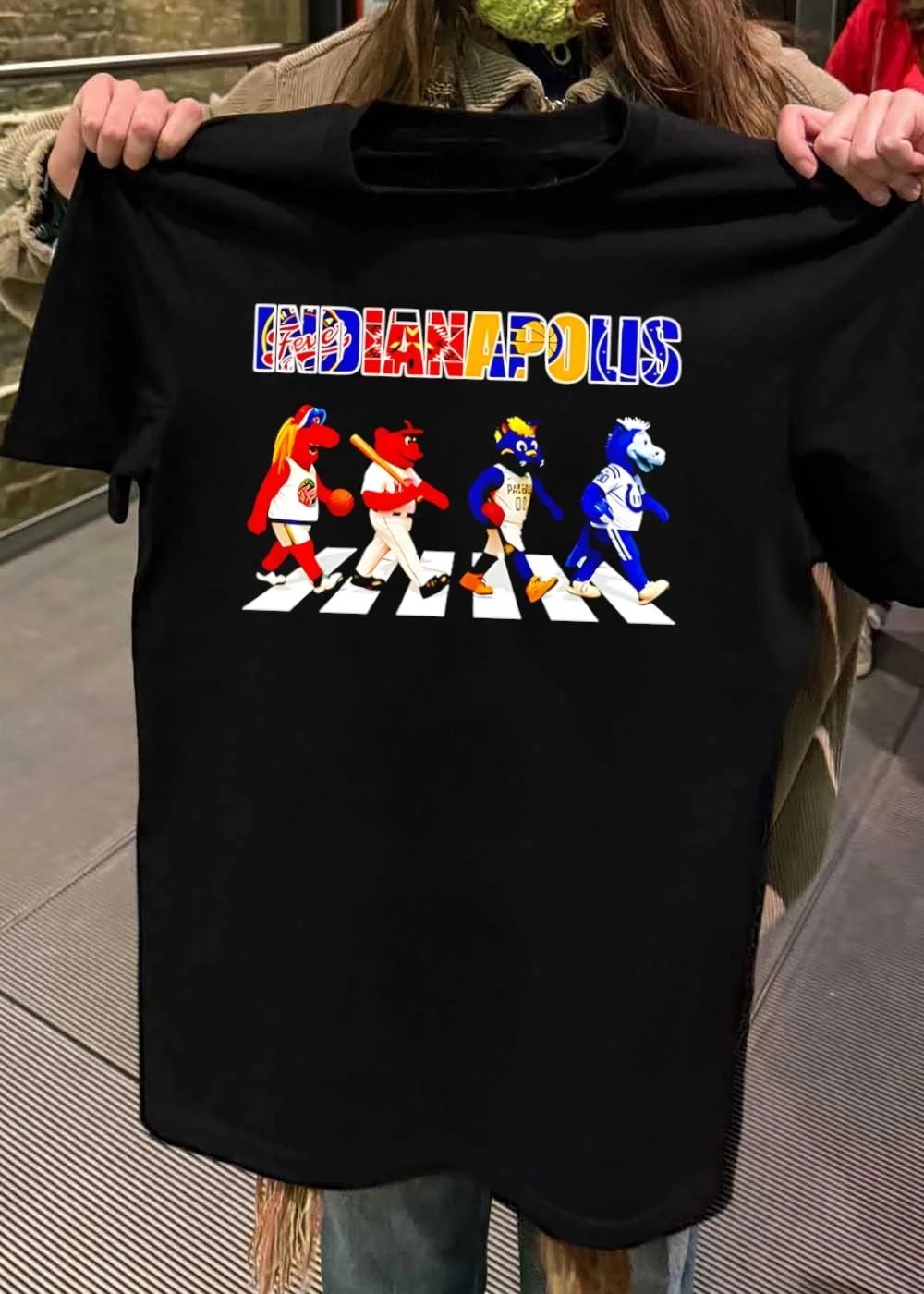 Indianapolis sports Abbey Road mascot shirt