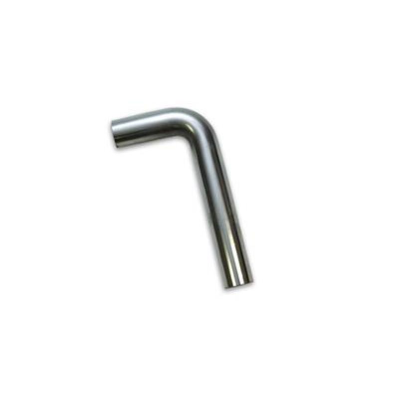 Vibrant Performance 13040 Exhaust Pipe Bend 90 Degree; Fabrication Components; 2-1/2 Inch Outside Diameter; 16 Gauge Stainless Steel; 3-1/2 Inch Center Line Radius; 4 Inch Leg A/ 12 Inch Leg B; Single