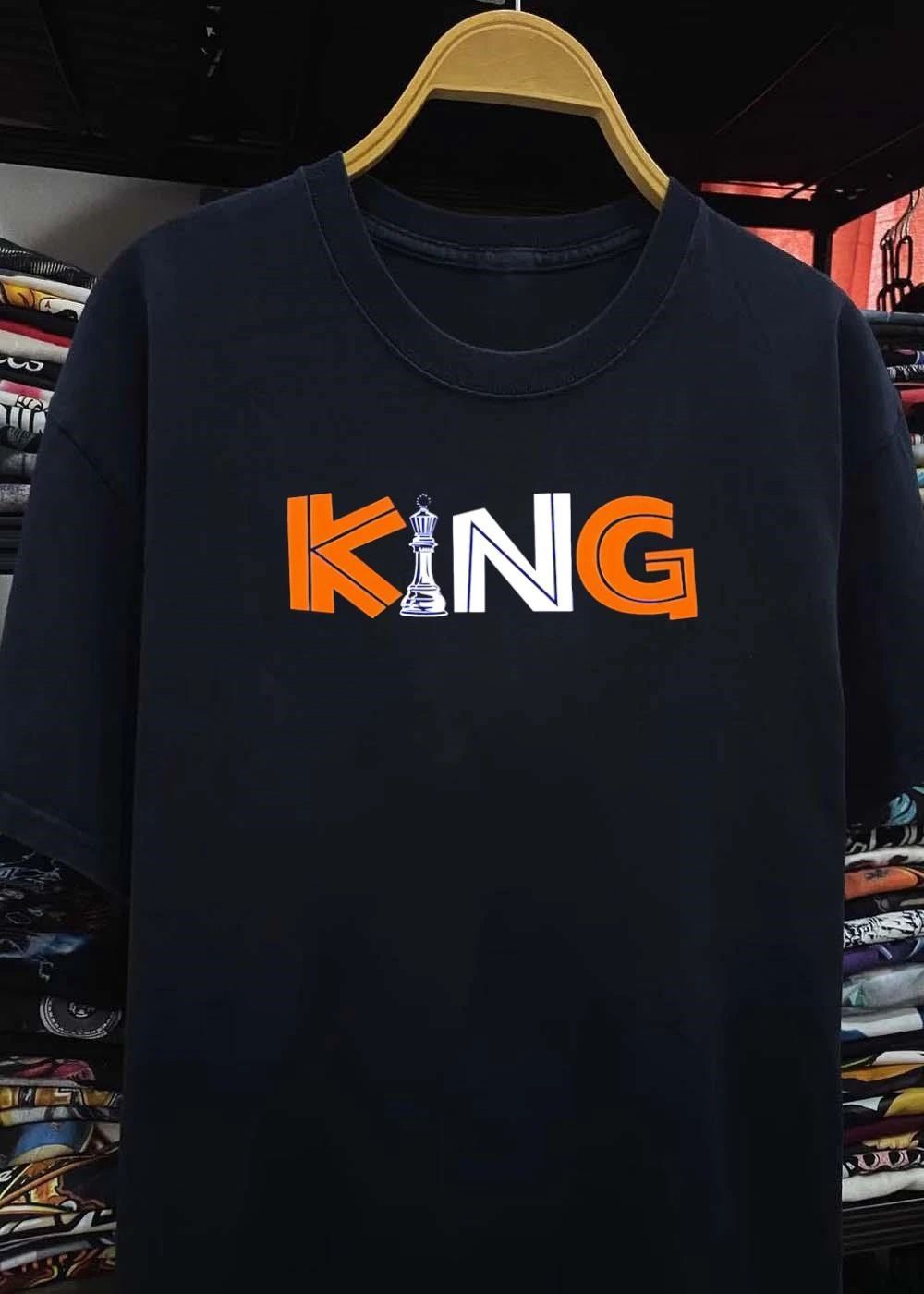 King Chess Piece Graphic Apparel T-Shirt