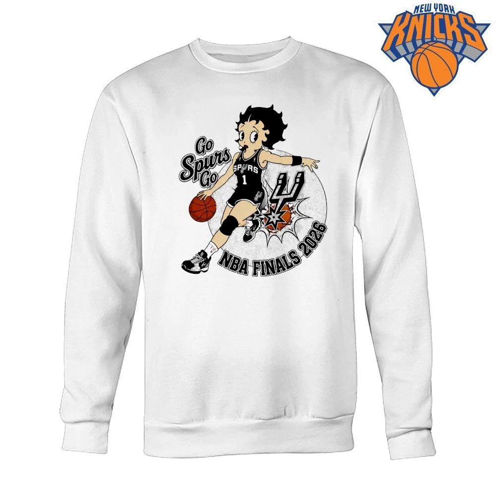 San Antonio Spurs Betty Boop Fan Art Go Spurs Go NBA Finals 2026 Shirt