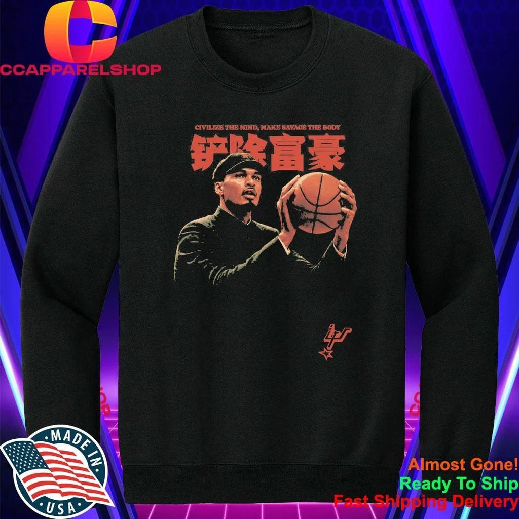 Comrade Wemby Civilize The Mind Make Savage The Body Shirt