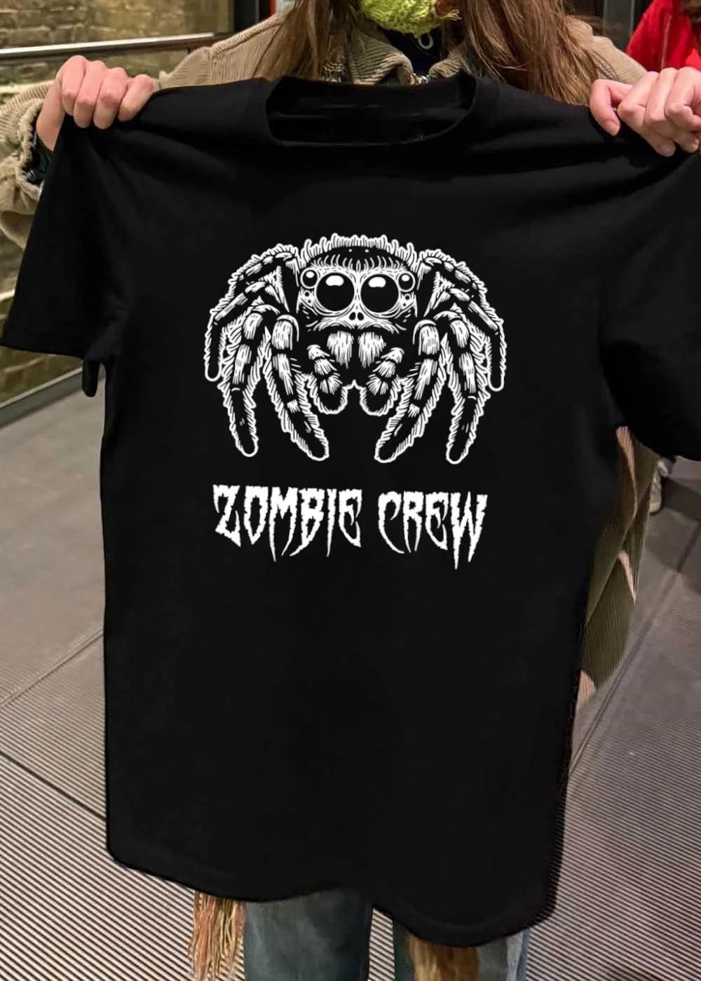Jumping spider arachnid invertebrate animal Zombie Crew creatures shirt