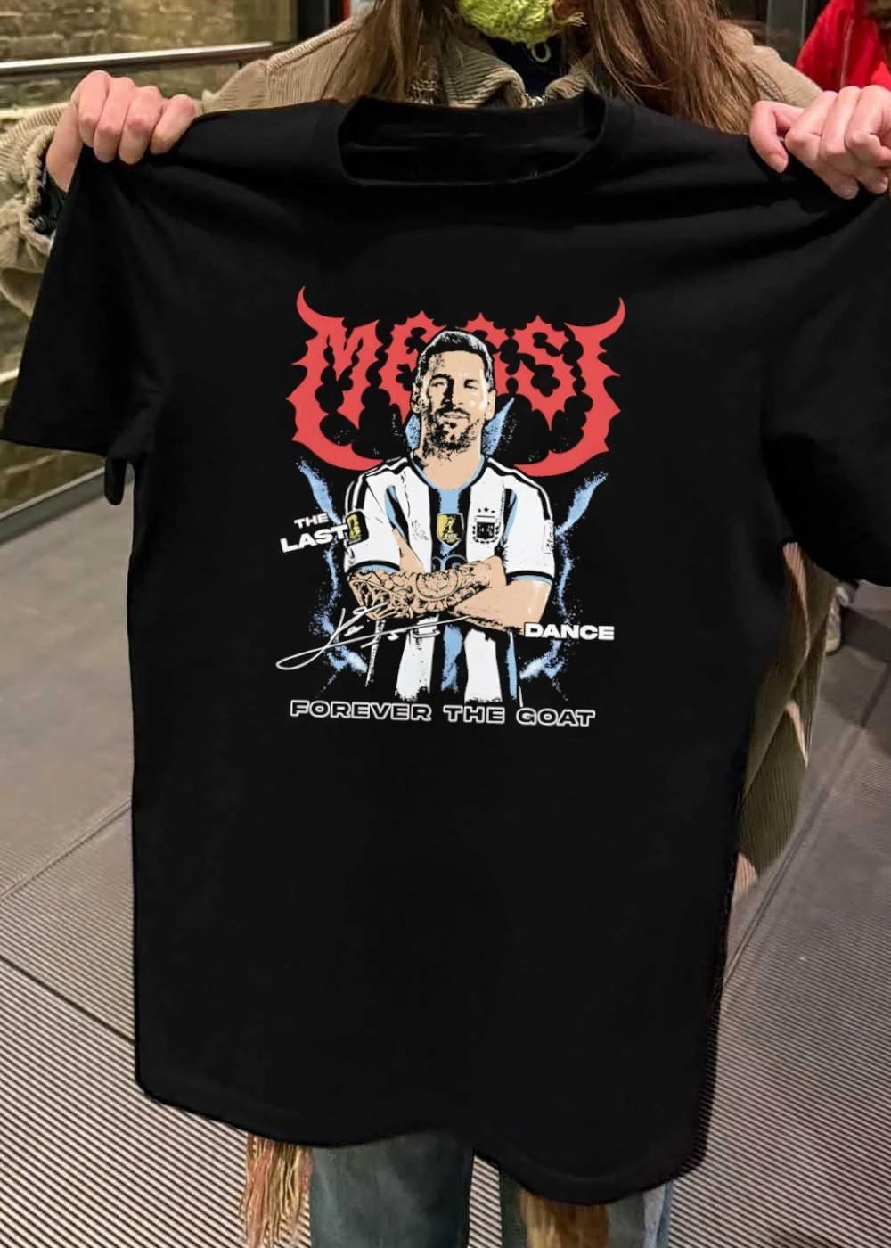 Messi the last dance forever the goat soccer player shirt