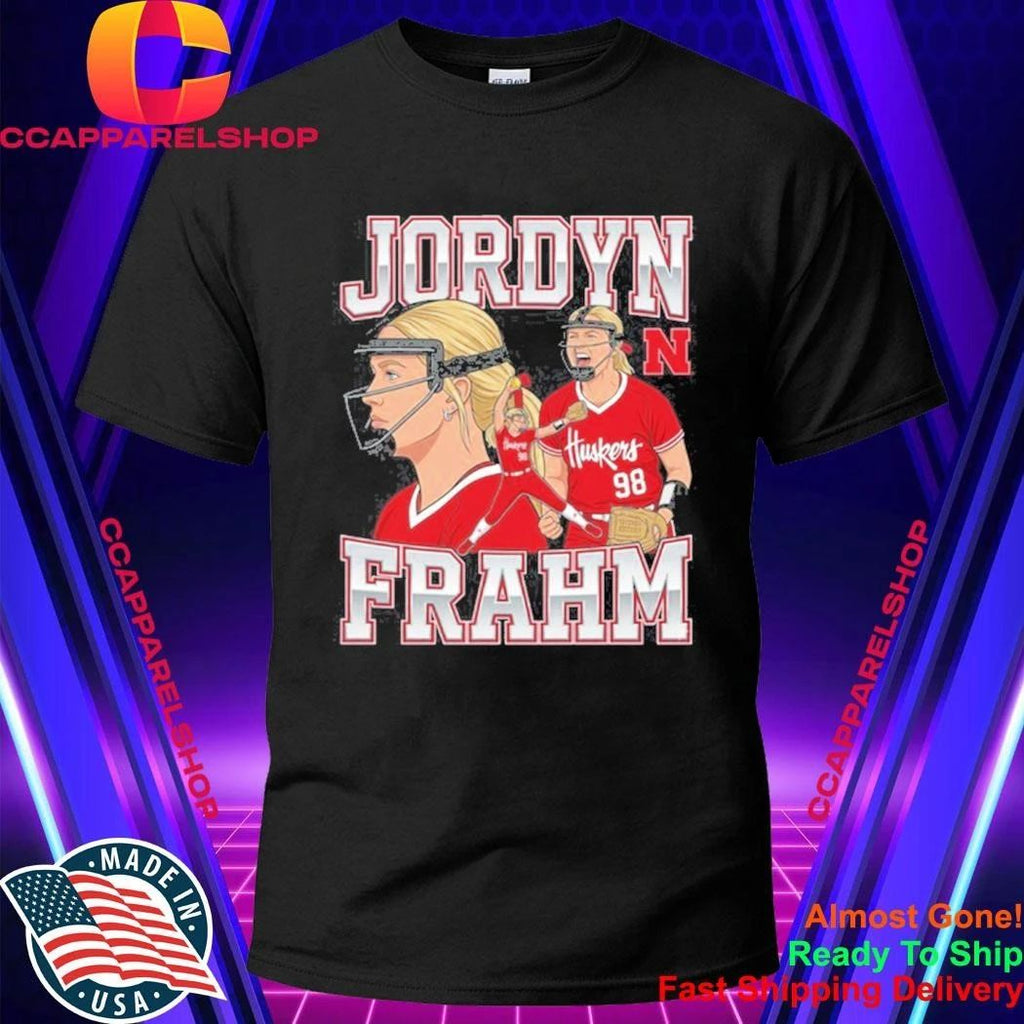 Jordyn Frahm Nebraska Cornhuskers Softball Collage Shirt