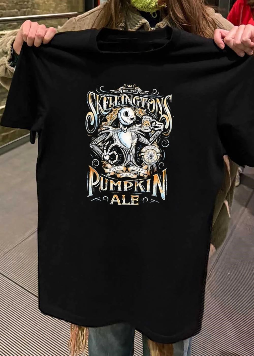 Est 1993 Jack Skellington Holding Beer Pumpkin Ale Award Winning Royal Craft Shirt