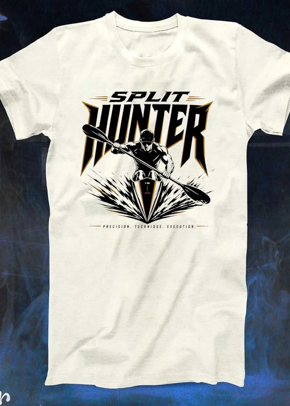 Split Hunter Kayaking Sprint Athlete Precision Technique Execution 2026 Competition T-Shirt