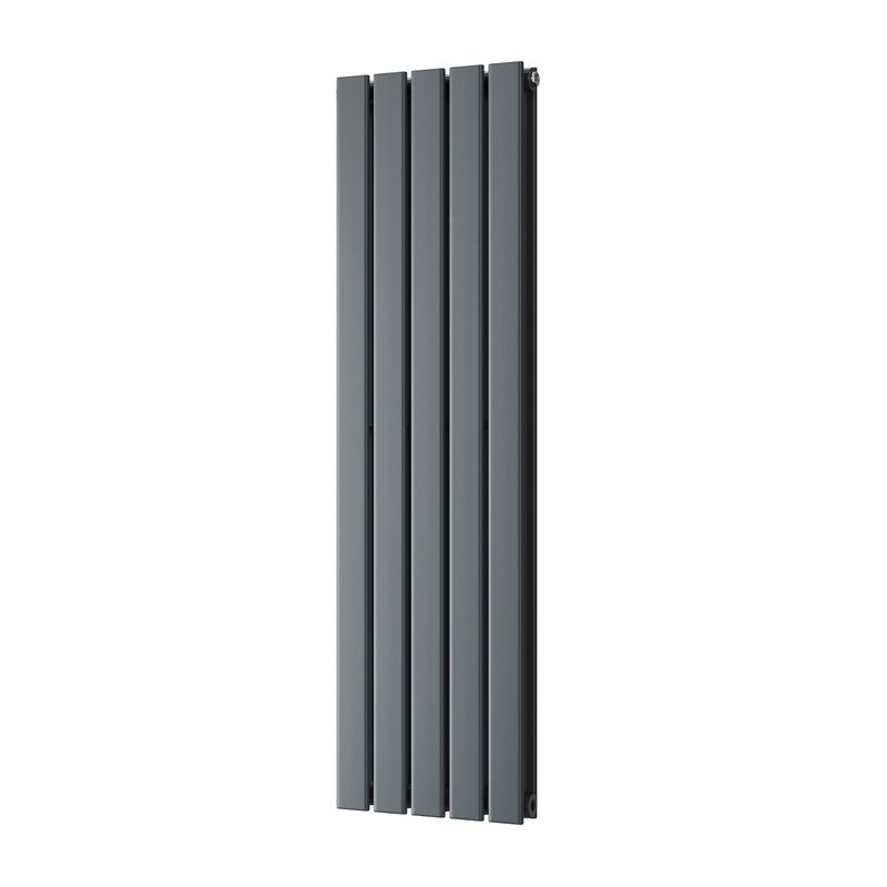 Typhoon – Anthracite Vertical Radiator H1200mm x W340mm Double Panel