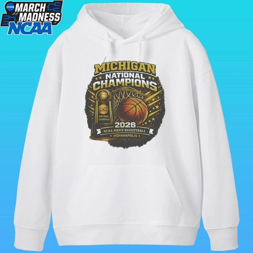 Michigan Wolverines National Champions 2026 NCAA Men’s Basketball Championship Indianapolis Fan Shirt