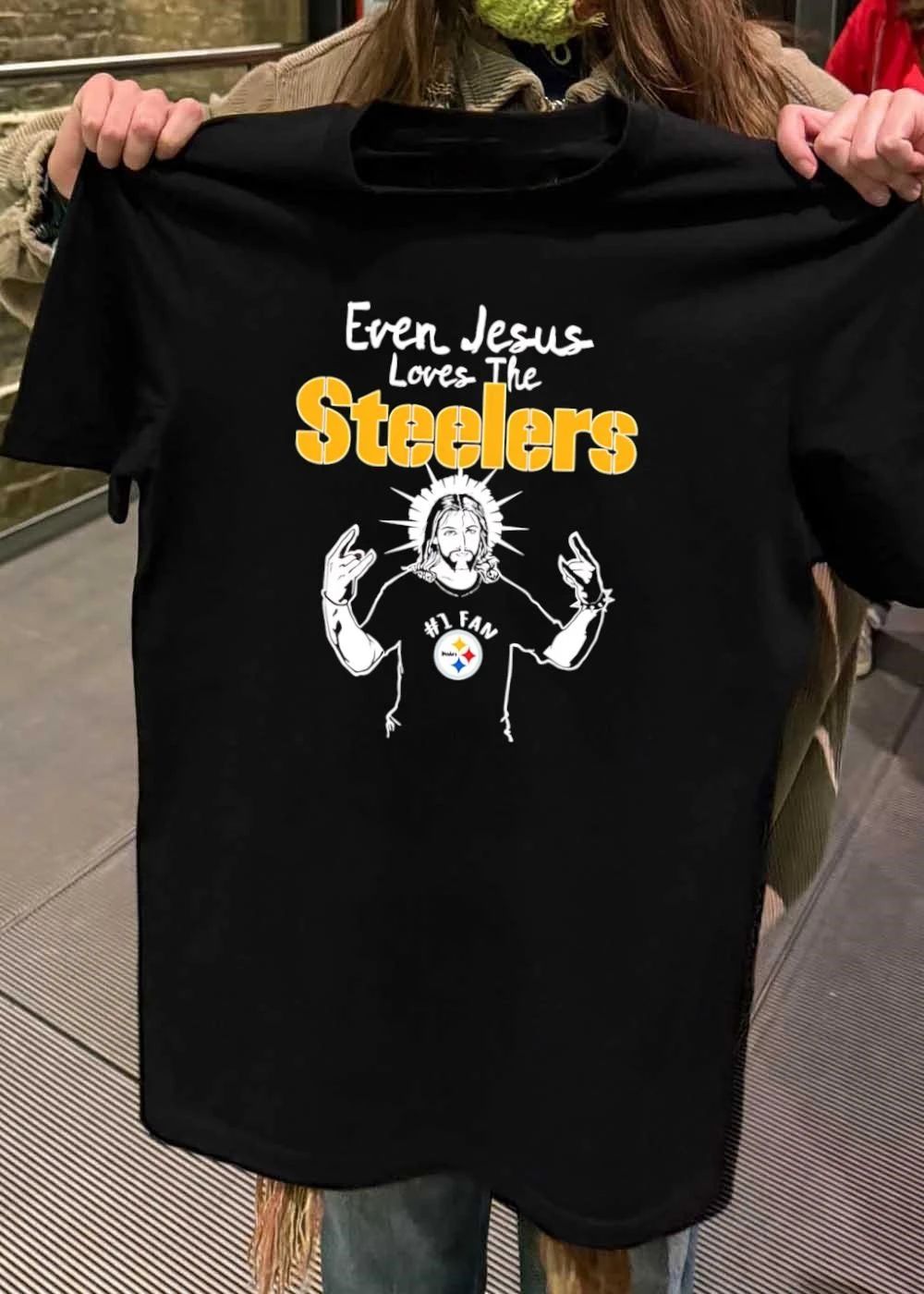 Even Jesus Loves The Steelers Number One Fan Shirt