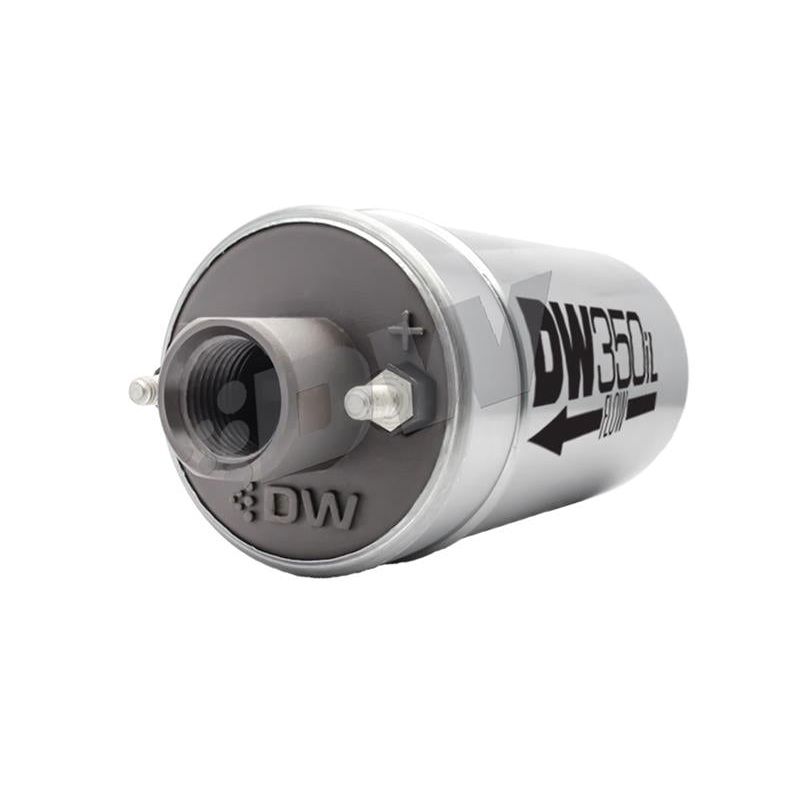 DeatschWerks 350 LPH DW350iL In-Line External Fuel Pump w/ Mounting Brackets