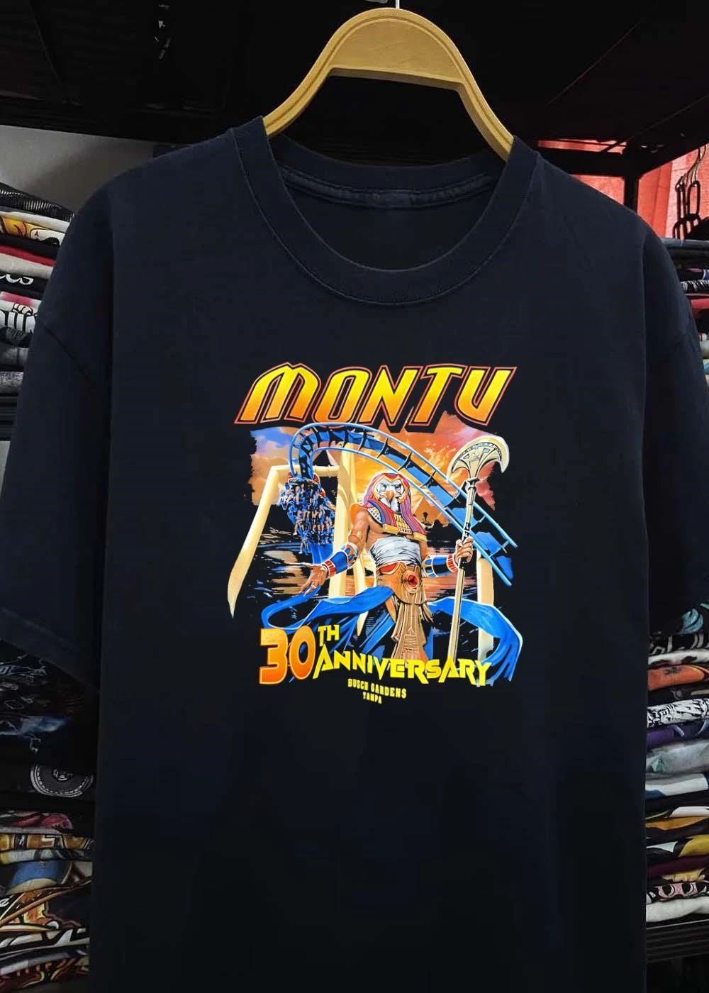 Busch Gardens Tampa Montu Roller Coaster Ride 30th Anniversary T-Shirt