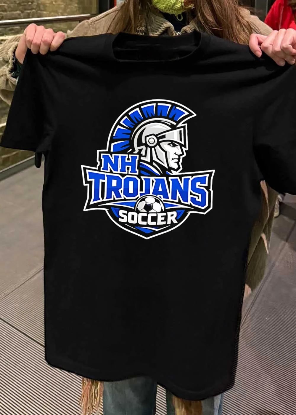 NH Trojans Soccer Logo Spirit Apparel Shirt