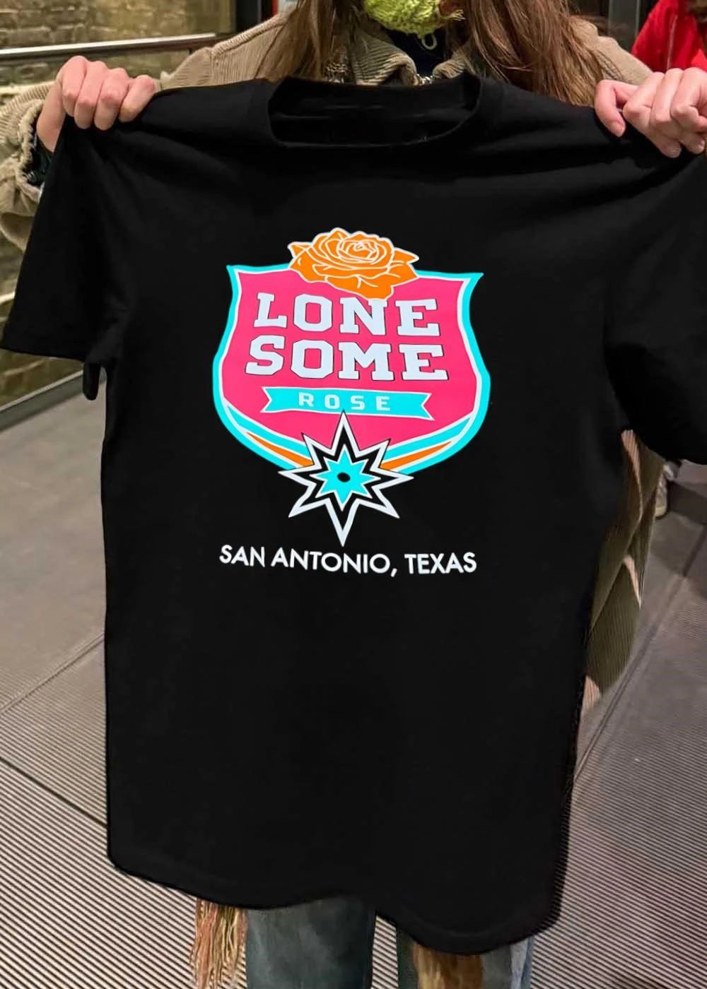 Lonesome Rose San Antonio Spurs NBA Lonesome Rose San Antonio Texas shirt