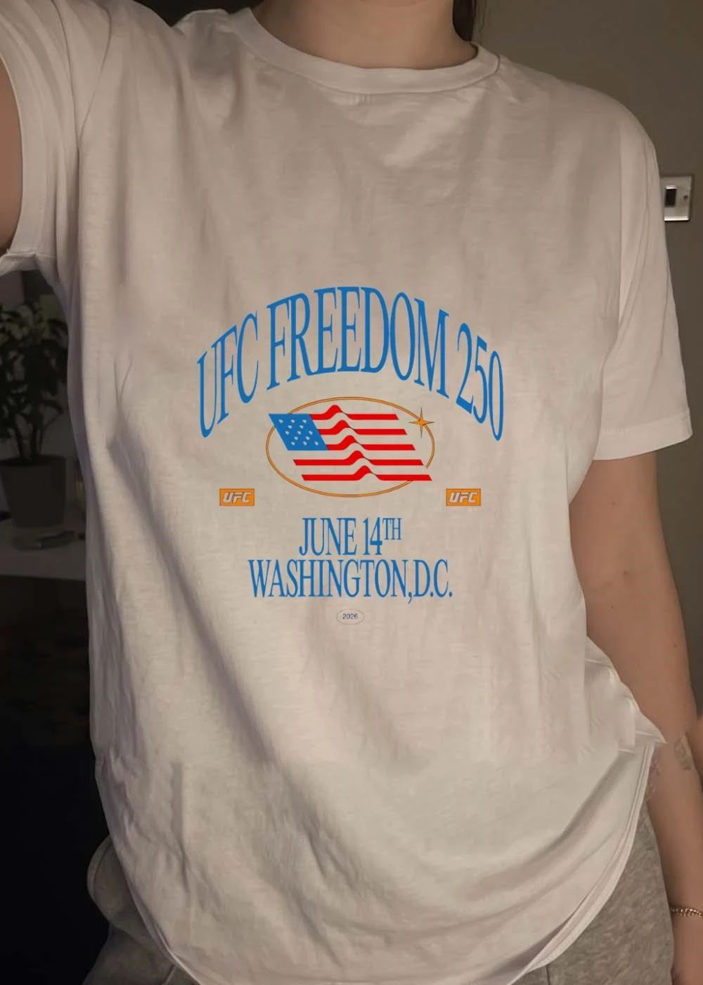 UFC Freedom 250 June 14th Washington DC 2026 Sport MMA T-Shirt
