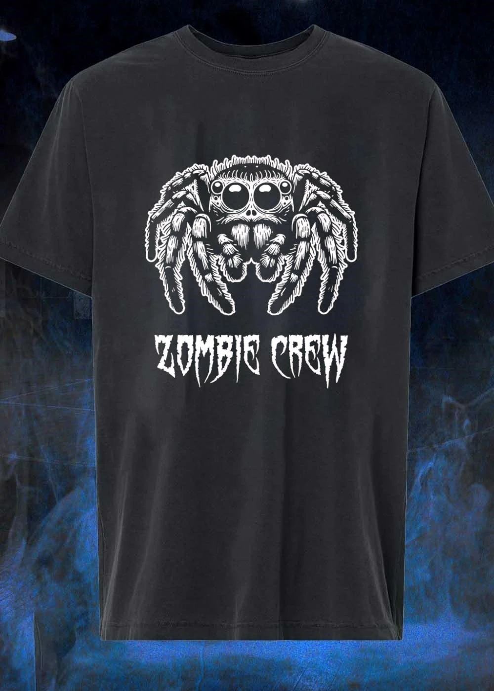 Jumping spider arachnid invertebrate animal Zombie Crew creatures shirt