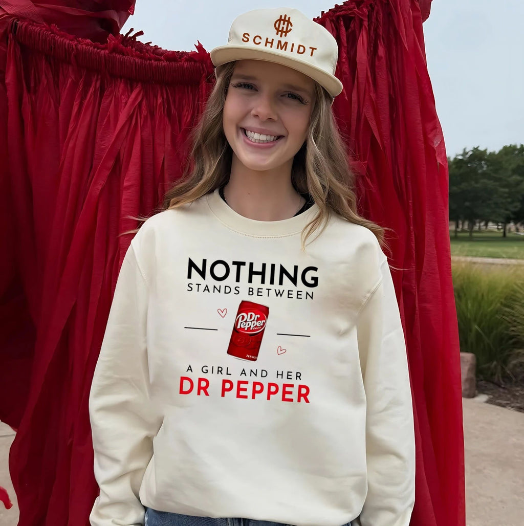 Nothing stands between a girl and her Dr Pepper shirt