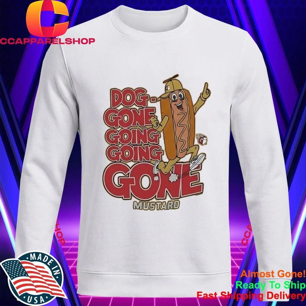 Cleveland Guardians Dog Gone Going Going Gone Mustard Shirt