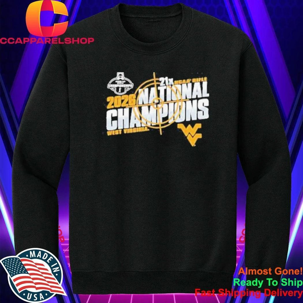West Virginia 2026 NCAA Rifle National Champs Shirt