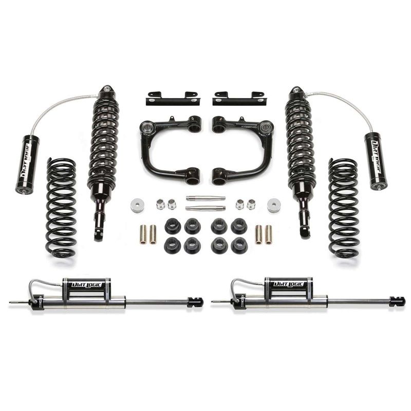 Fabtech 3″ Uniball UCA System w/Front Dirt Logic 2.5 Coilovers w/Reservoir & Rear Dirt Logic 2.25 Shocks w/Reservoir Kit for 2010-2024 Toyota 4Runner 4WD w/3″ lift