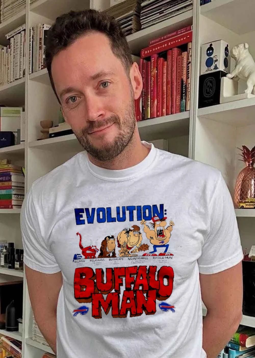Evolution Billfish Billasaurus Buffalape Neandrabill Buffalo Man Buffalo Man shirt