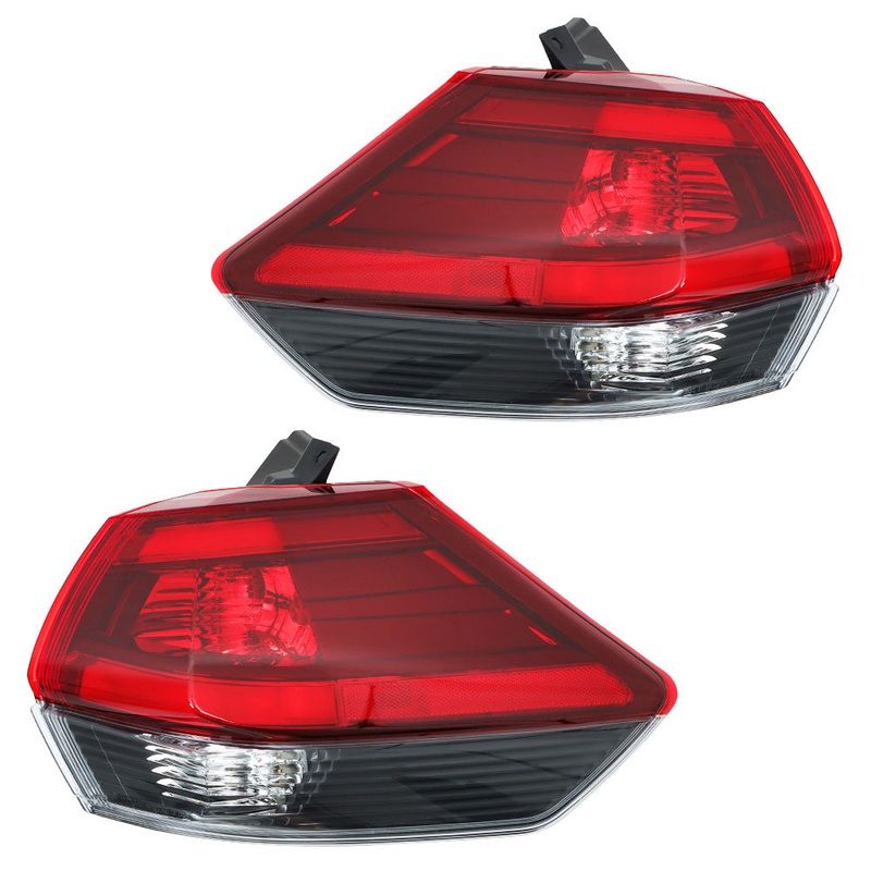Labwork Left+Right Side Tail Lights For 2017-2019 Nissan Rogue Outer Rear Lamp