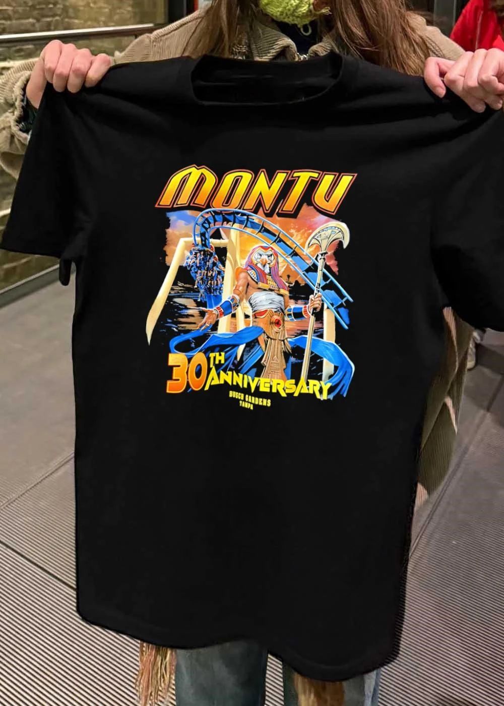 Busch Gardens Tampa Montu Roller Coaster Ride 30th Anniversary T-Shirt