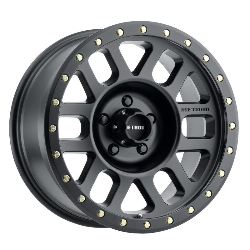 Method MR309 Grid 17×8.5 0mm Offset 5×5 94mm CB Matte Black Wheel