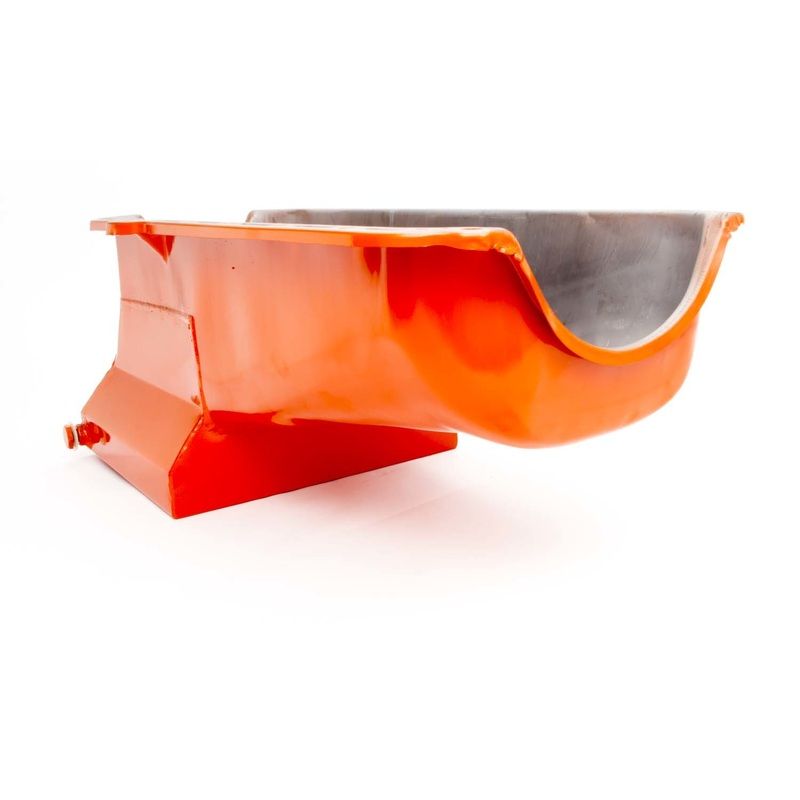 RPC R9731 80-85 Sbc Steel Drag Race Oil Pan Orange