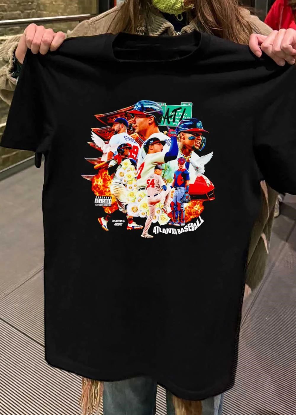 Jomboy Media Atlanta Baseball ATL Strider Fried Players Graphic T-Shirt