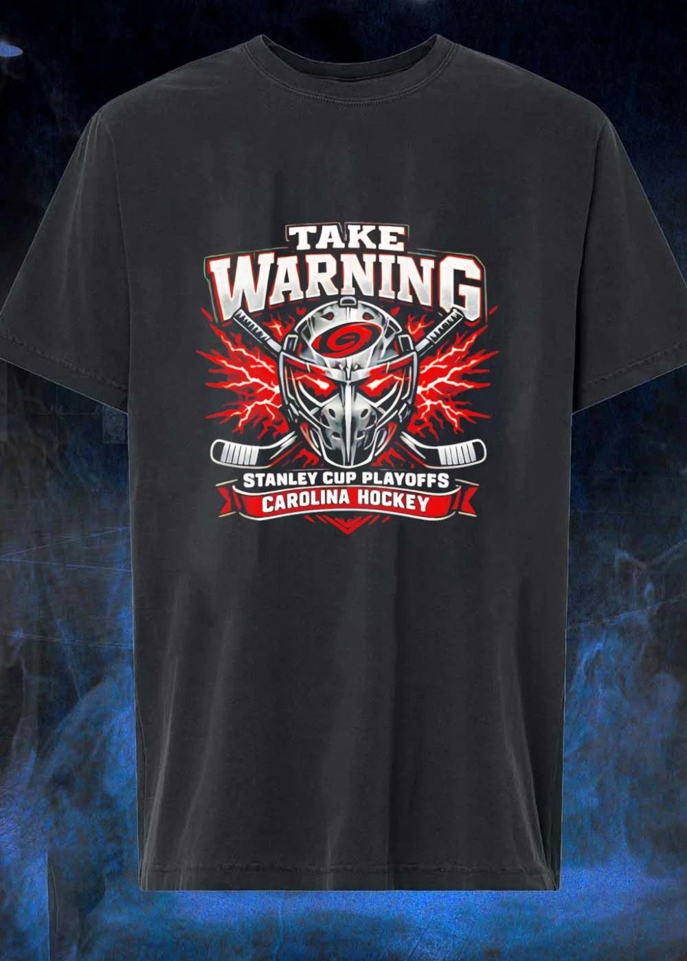 Carolina Hurricanes Stanley Cup Playoffs Take Warning Hockey T-Shirt