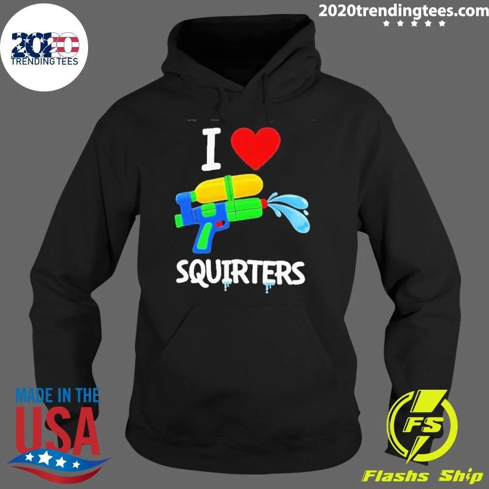 I Love Squirters Water Gun Funny Shirt