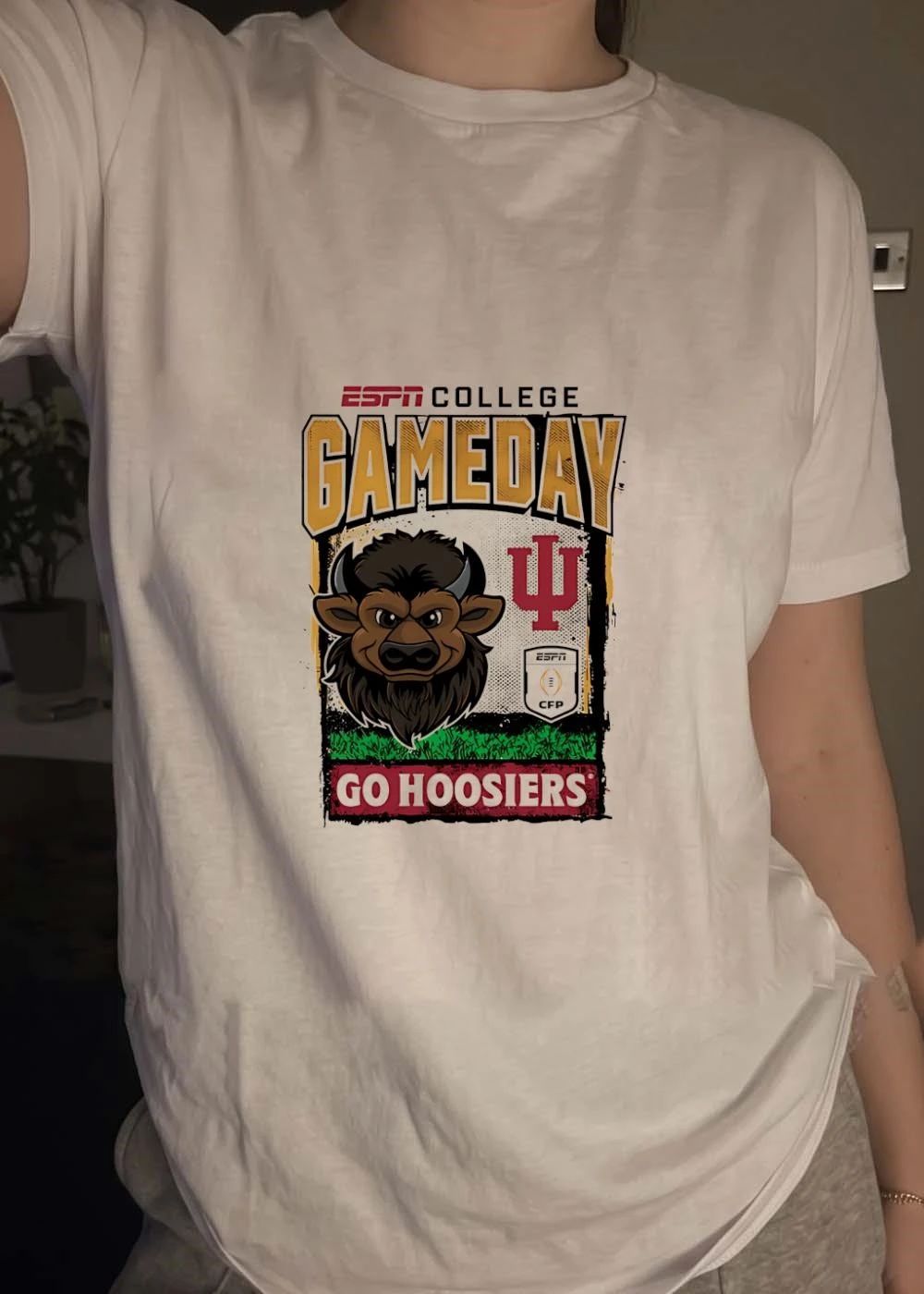 ESPN College Gameday IU Buffalo Football Go Hoosiers T-Shirt