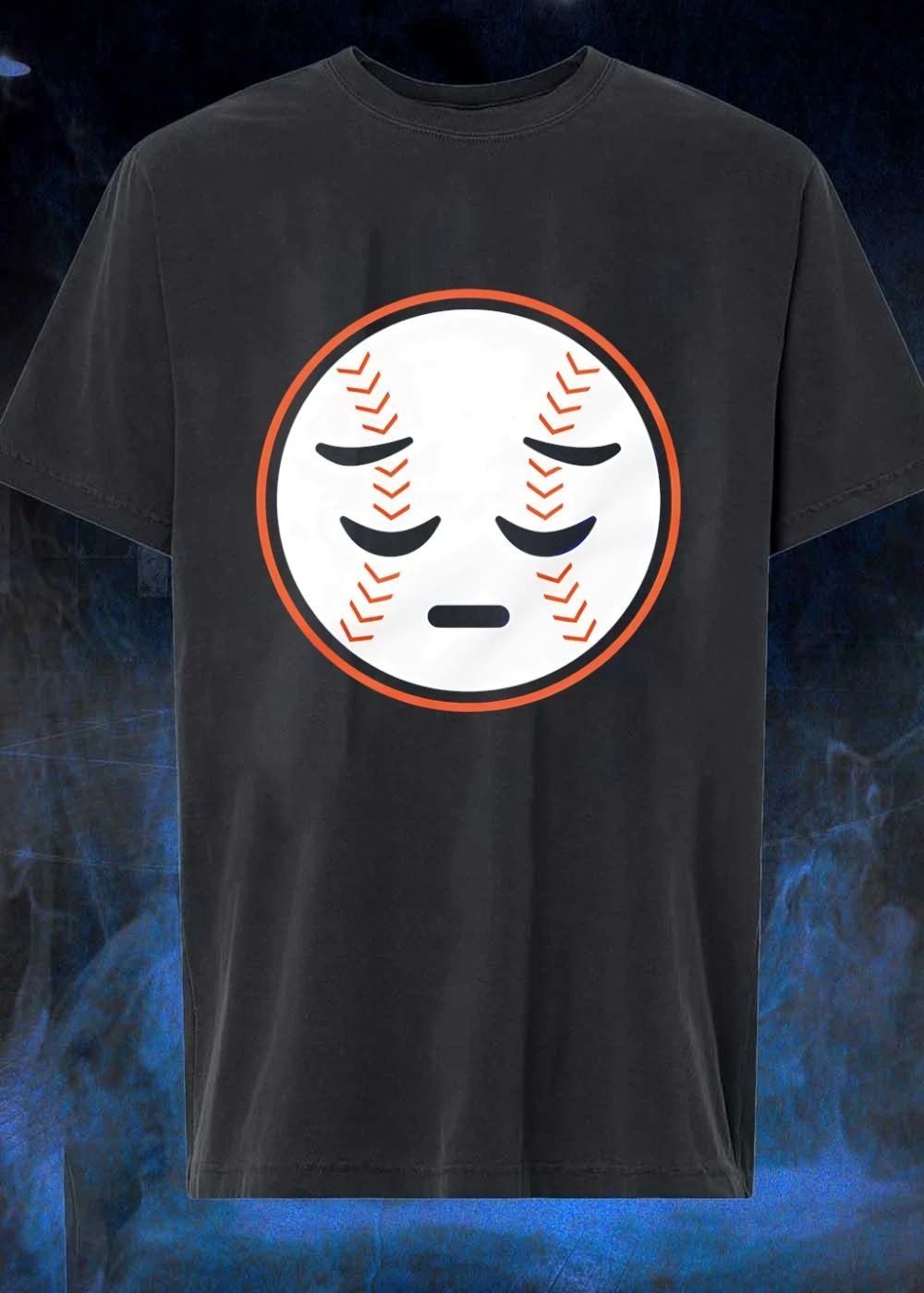 Sad Baseball Face New York Mets T-Shirt