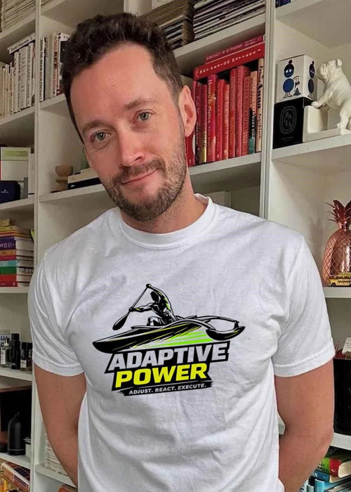Adaptive Power Outrigger Paddler Kayak Adjust. React. Execute. 2026 Watersports Shirt