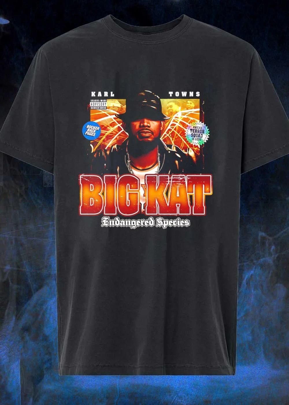 League Wide Advisory Karl Towns Big Kat Endangered Species Knicks T-Shirt