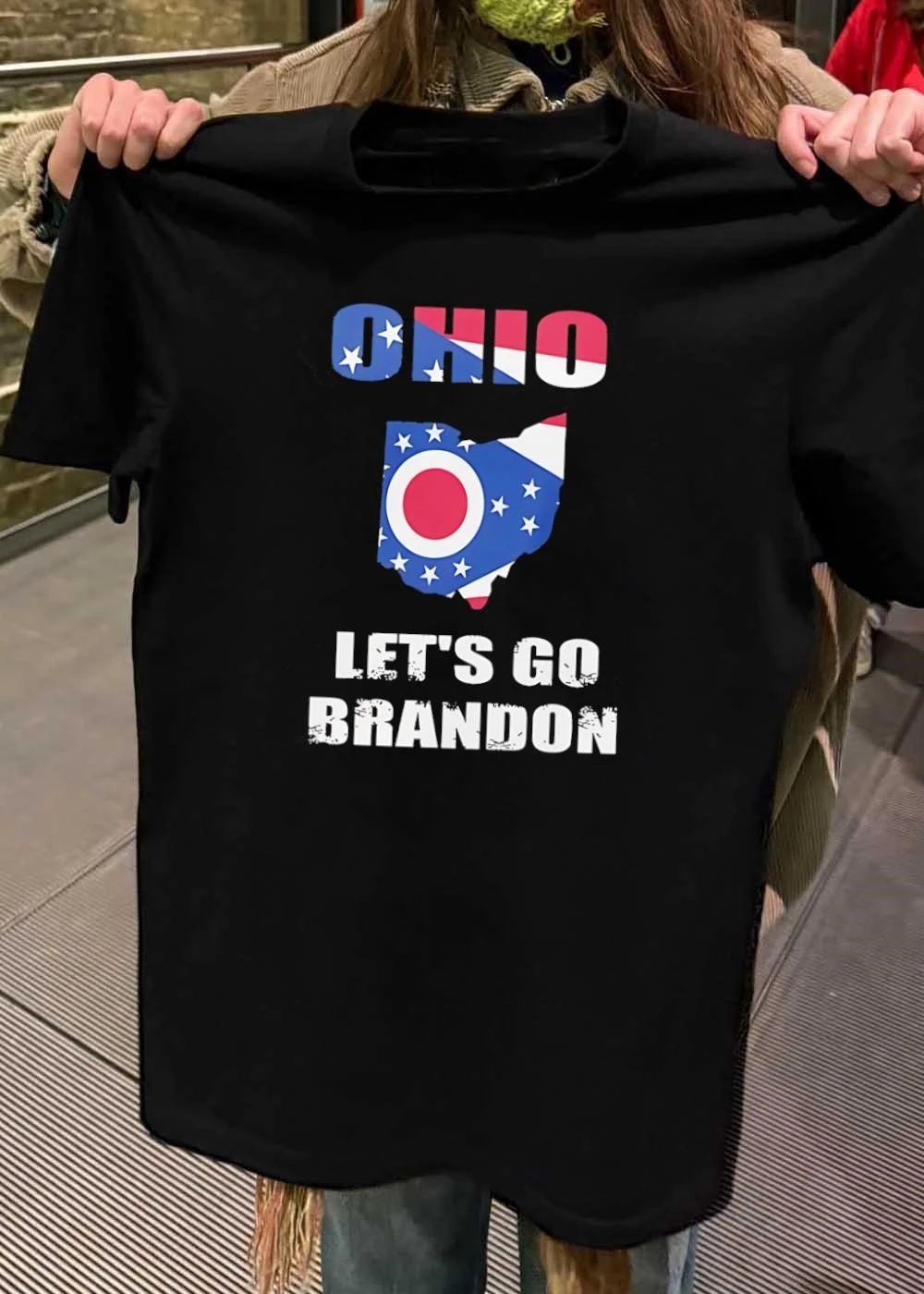 Ohio Flag Let’s Go Brandon State Pride Patriotic T-Shirt