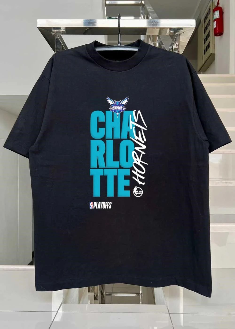 NBA Playoffs Charlotte Hornets Logo T-Shirt