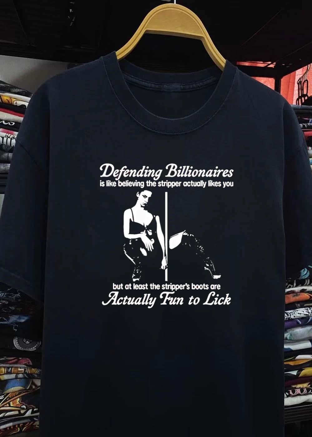 Defending Billionaires for Stripper Boots shirt