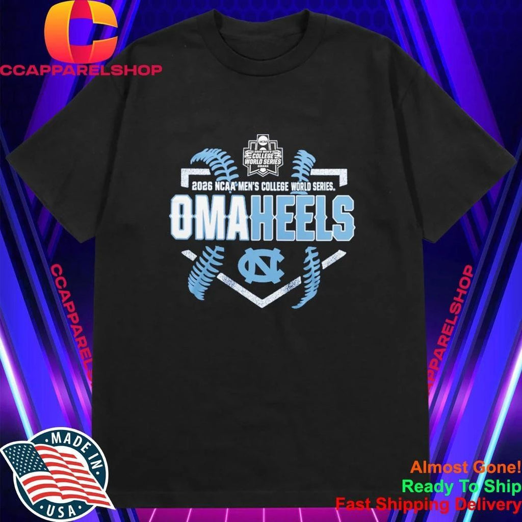 North Carolina Tar Heels 2026 Baseball College World Series Omaheels Shirt