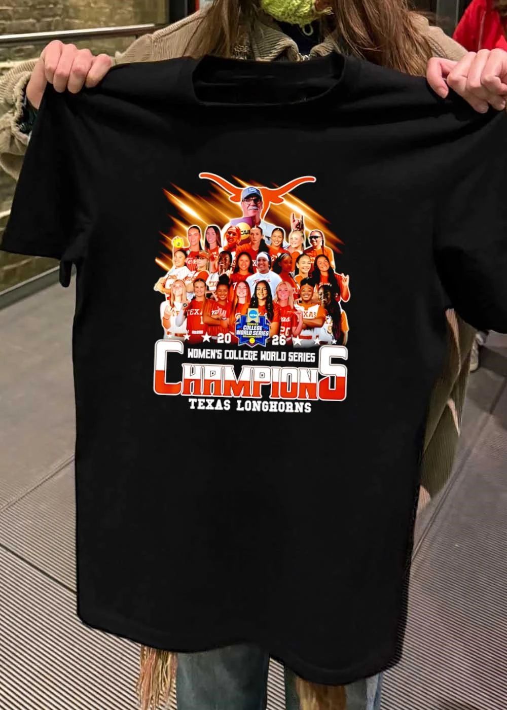 Texas Longhorns Women’s College World Series 2026 Champions Softball shirt