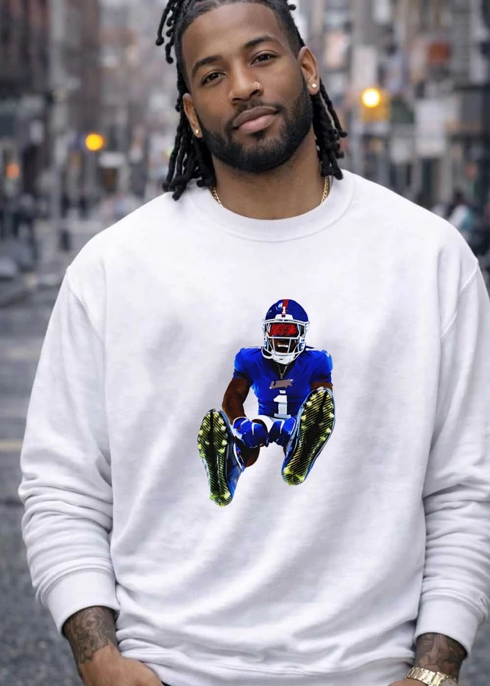 Malik Nabers Leek New York Giants T-Shirt
