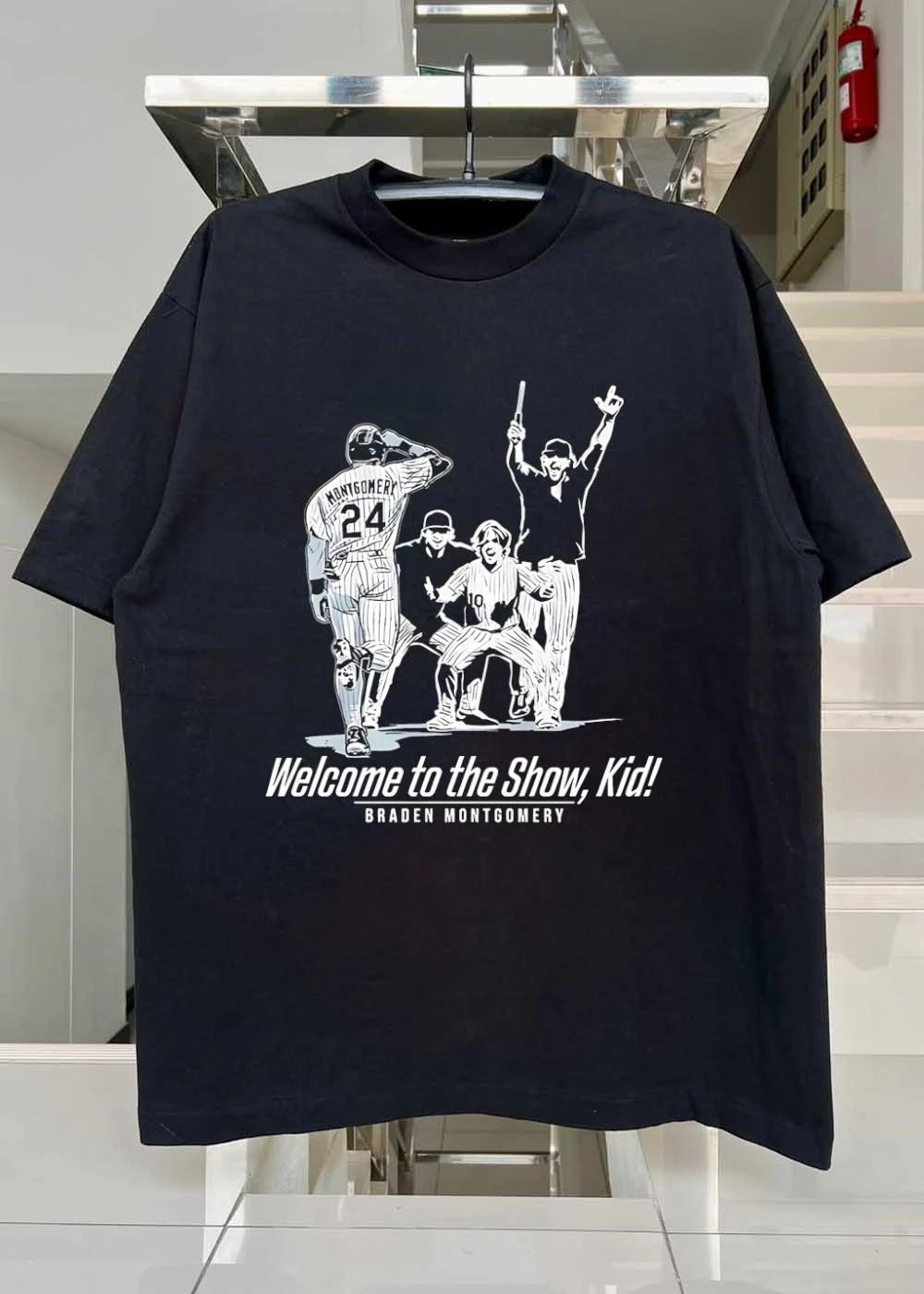 Braden Montgomery Welcome to the Show Kid Texas A&M Baseball T-Shirt