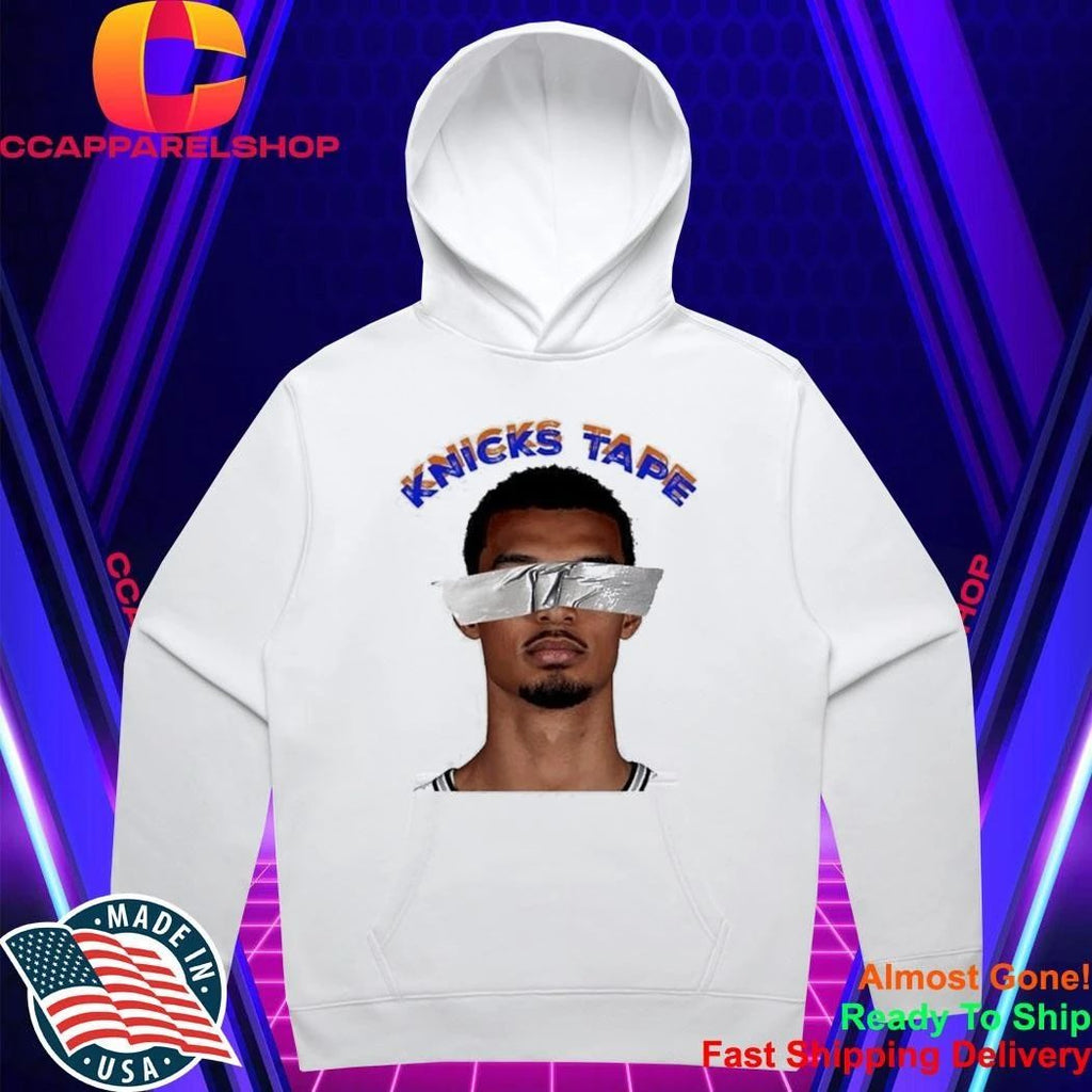 Victor Wembanyama Knicks Tape Duct Tape Over Eyes Meme 2026 NBA Finals Shirt