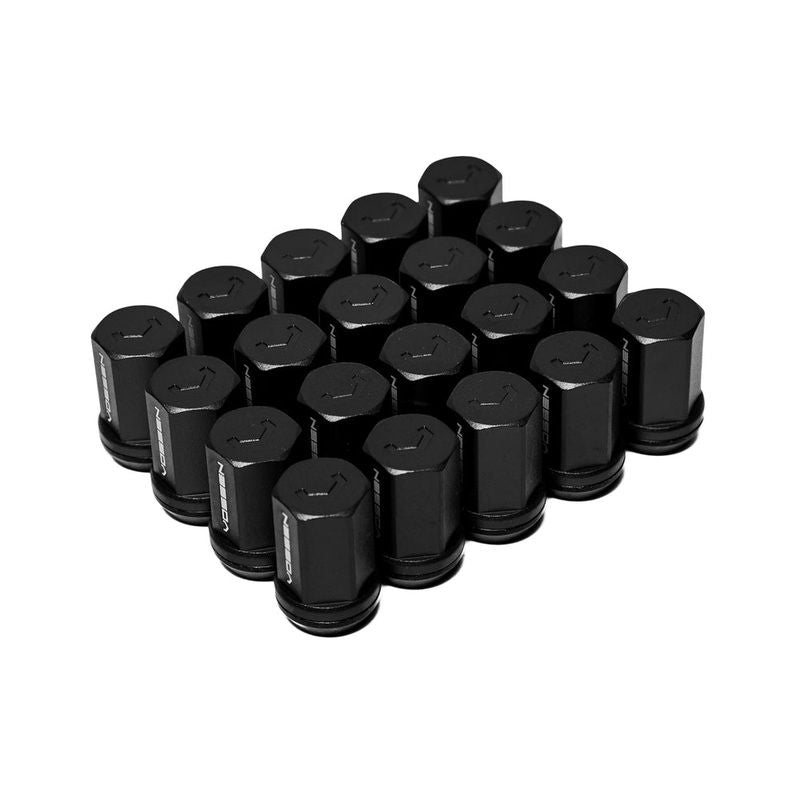 Vossen 35mm Lug Nut – 14×1.5 – 19mm Hex – Cone Seat – Black (Set of 20)
